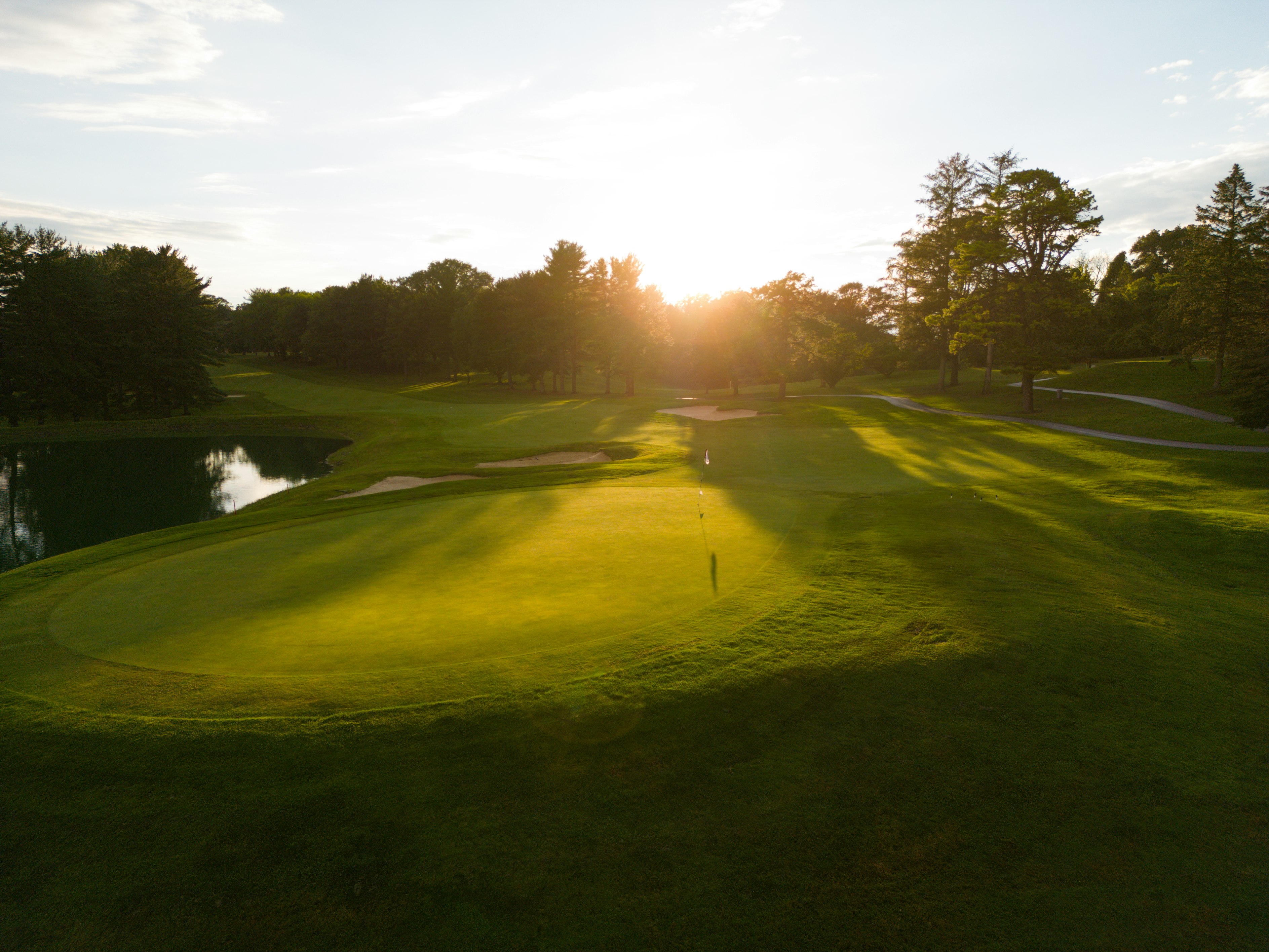 On the course